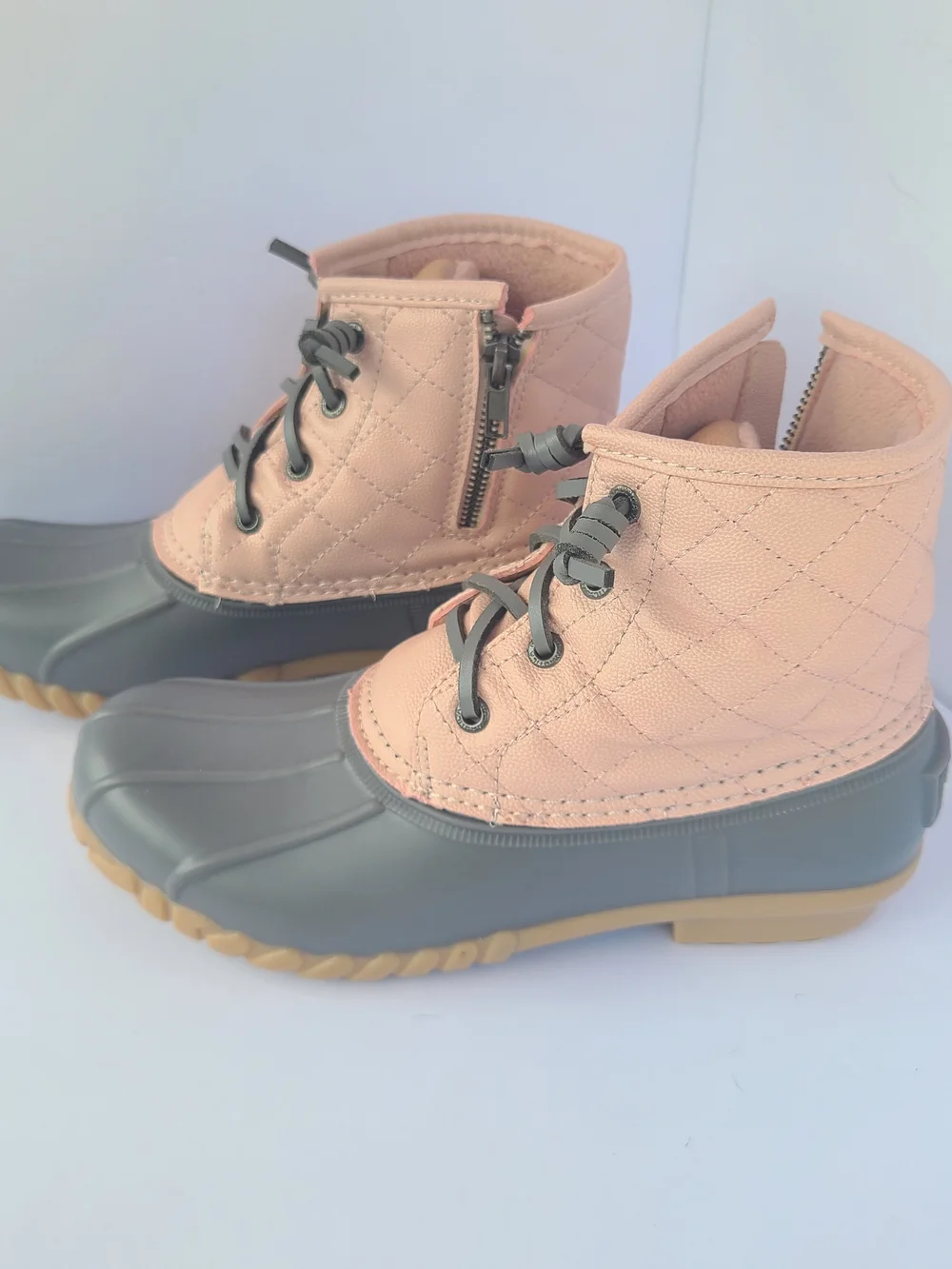 Nautica Dorsay Duck Boots Pink Gray Women's Size 6